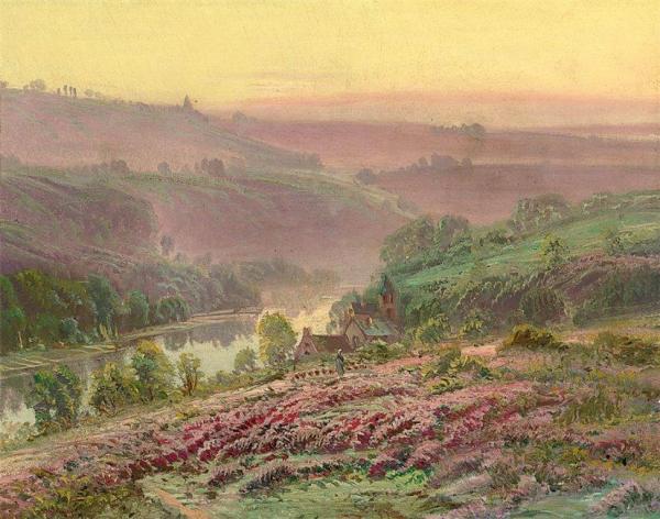 La Creuze At Dusk by Gaston Vincent Anglade