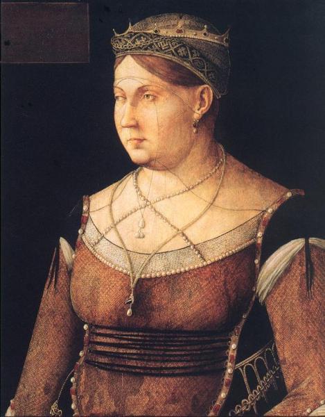 Portrait Of Catharina Cornaro, Queen Of Cyprus by Gentile Bellini