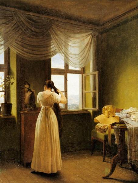 At The Mirror by Georg Friedrich Kersting