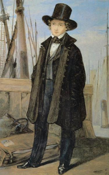 Richard Kersting Before Leaving For Riga by Georg Friedrich Kersting