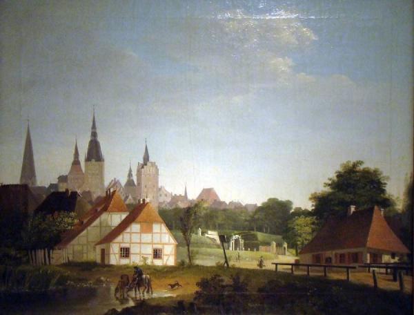 Rostock by Georg Friedrich Kersting Oil Painting Reproductions