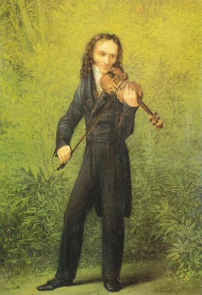 The Violinist Niccolò Paganini by Georg Friedrich Kersting