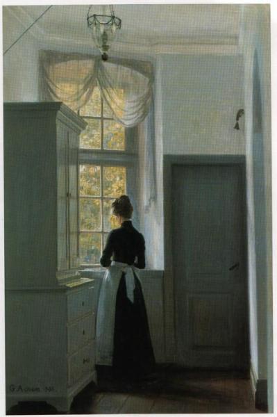 Reverie At The Window by Georg Nicolaj Achen