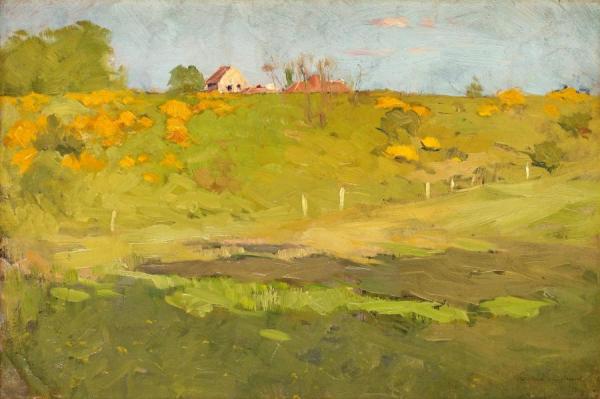 French Landscape by Georg Pauli Oil Painting Reproductions