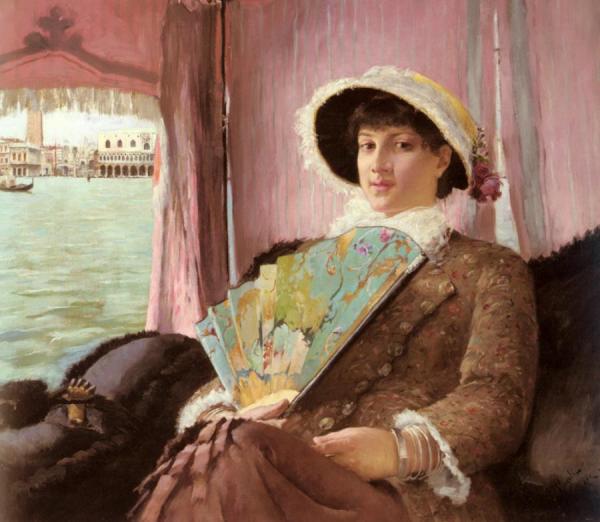 Girl In A Gondola by Georg Pauli