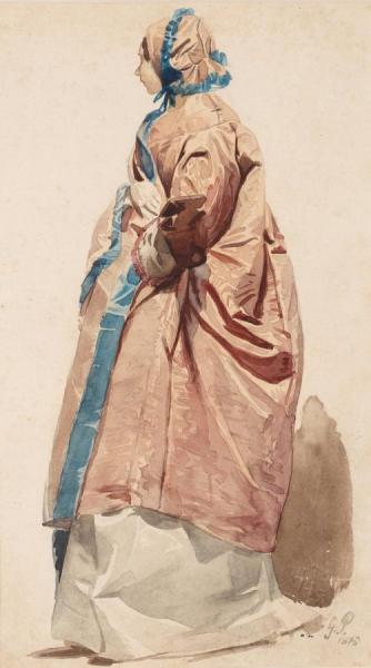 Historiserande Figurstudier Iii (4 Studies) by Georg Pauli