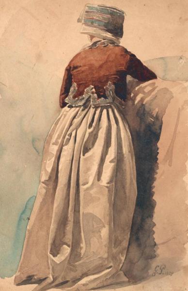 Historiserande Figurstudier Iv (4 Studies) by Georg Pauli Oil Painting Reproductions