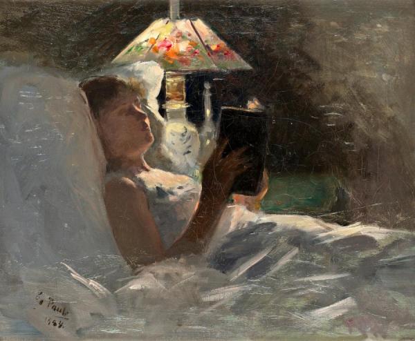 The Reading Light by Georg Pauli