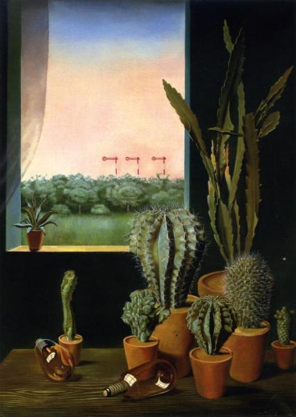 Cactus Still Life With Semapore by Georg Scholz