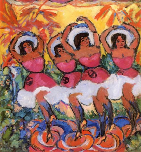 Can Can by Georg Tappert Oil Painting Reproductions