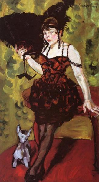 Elisabeth Mit Straussenfacher by Georg Tappert Oil Painting Reproductions