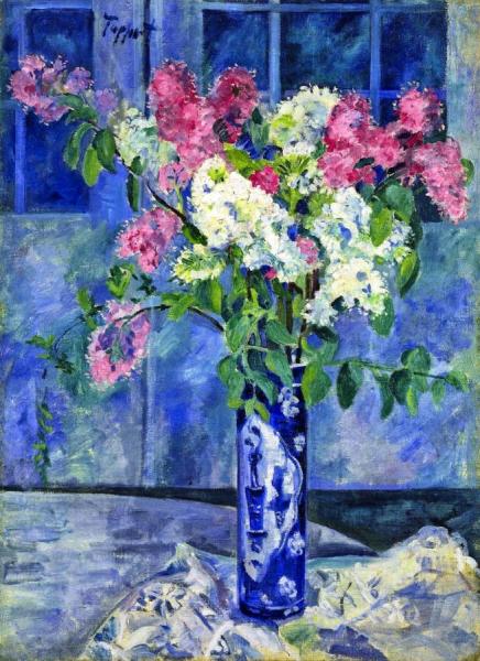 Flowers In A Japanese Vase by Georg Tappert Oil Painting Reproductions