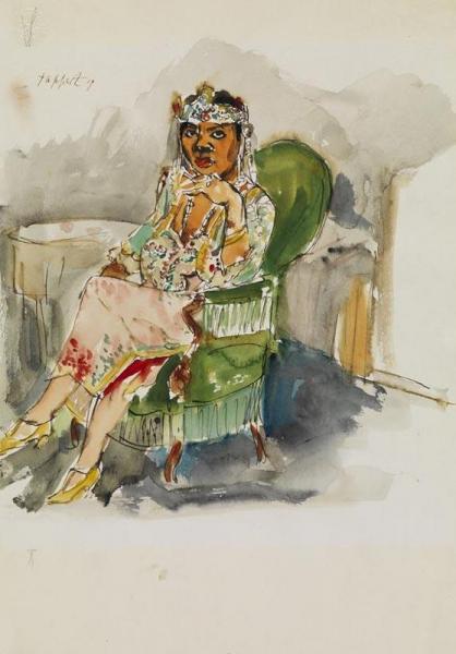 Mademoiselle Zaida by Georg Tappert Oil Painting Reproductions