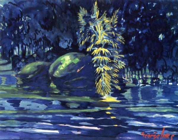 Boulders On A Riverbank by George Benjamin Luks
