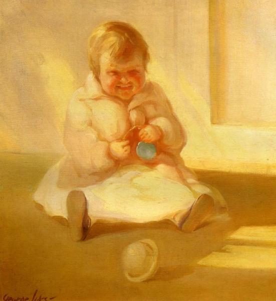 Child With A Toy by George Benjamin Luks