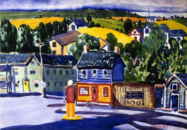 Gas Station by George Benjamin Luks