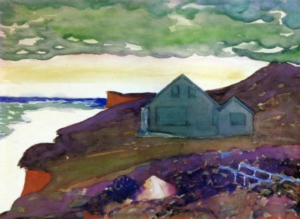 House On The Point by George Benjamin Luks