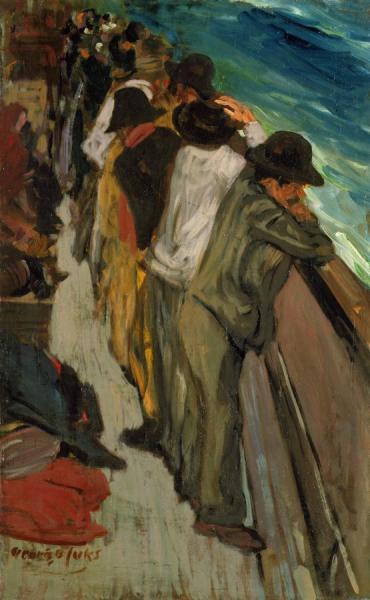 In The Steerage by George Benjamin Luks Oil Painting Reproductions
