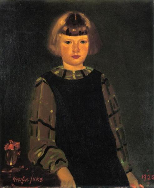 Portrait Of Miss Ruth Breslin by George Benjamin Luks