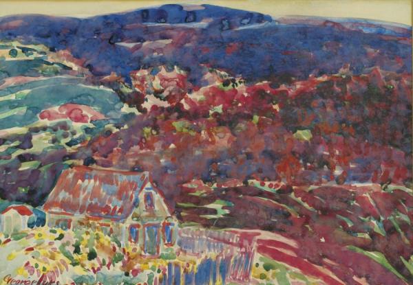 Purple Hills by George Benjamin Luks