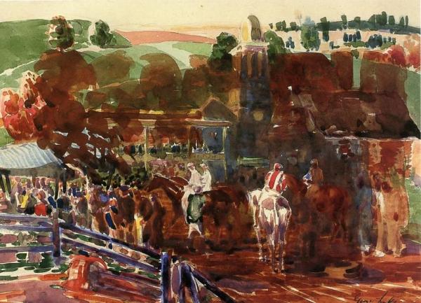 The Race Track by George Benjamin Luks