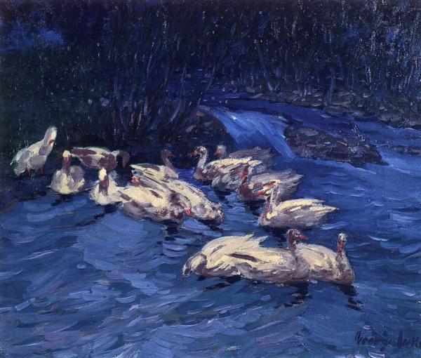 Wild Geese by George Benjamin Luks