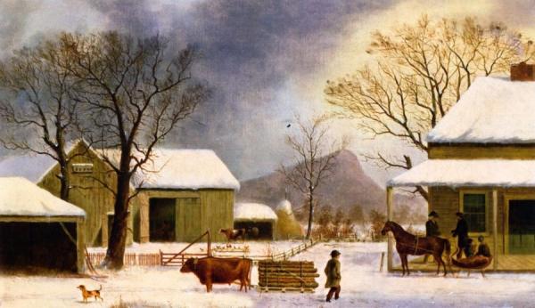 Winter, New Haven, Connecticut by George Boice Durrie