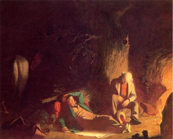 Belated Wayfarers by George Caleb Bingham