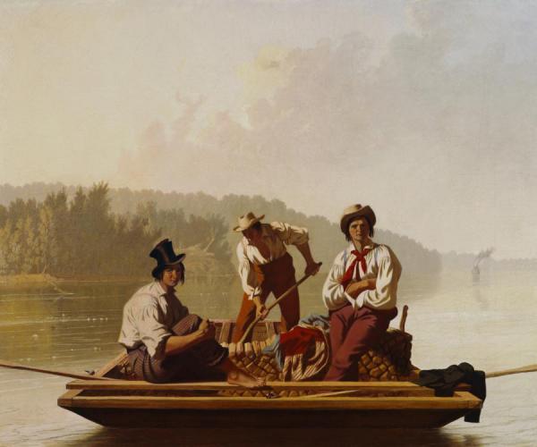 Boatmen On The Missouri by George Caleb Bingham