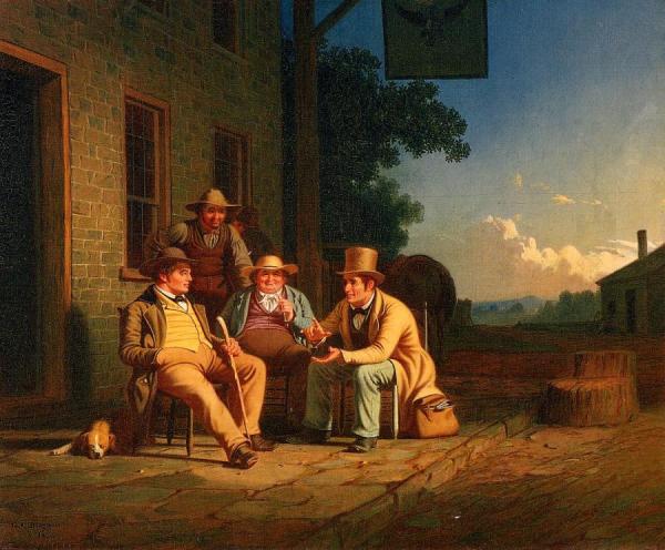 Canvassing For A Vote by George Caleb Bingham