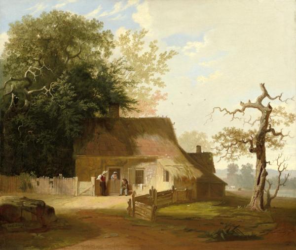Cottage Scenery, 1845 by George Caleb Bingham