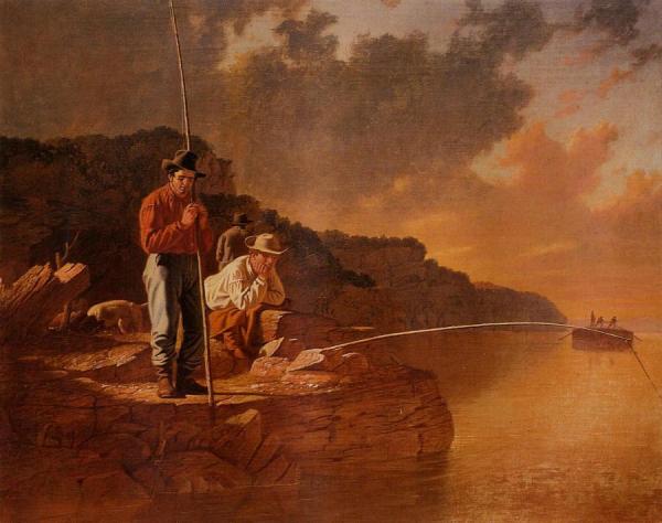 Fishing On The Mississippi by George Caleb Bingham