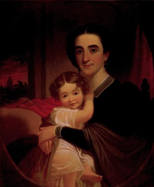 Mrs. Robert Levi Todd (sallie Woodson Hall) And Daughter Matilda Téte by George Caleb Bingham Oil Painting Reproductions