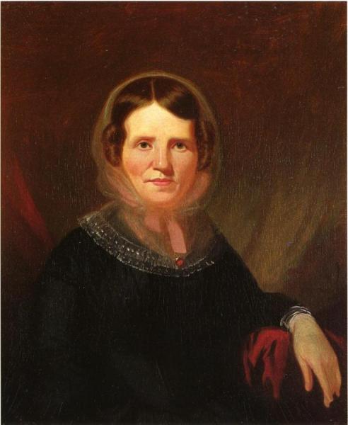 George Caleb Bingham Portrait Of A Woman With A Red Broach