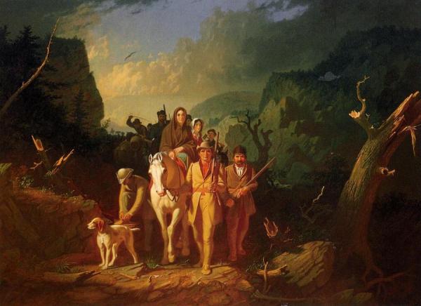 The Emigration Of Daniel Boone by George Caleb Bingham