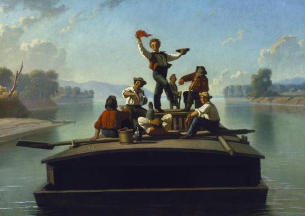 George Caleb Bingham The Jolly Flatboatmen