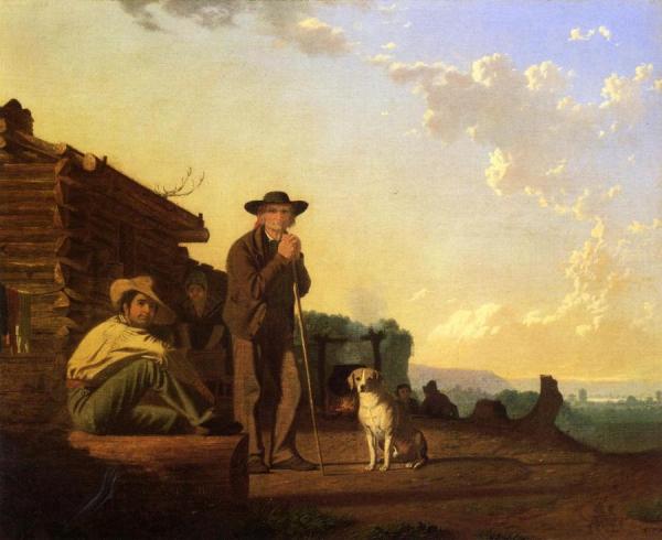 The Squatters by George Caleb Bingham