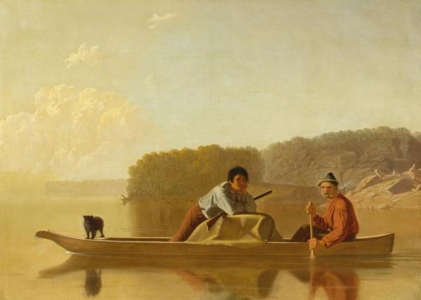 The Trappers' Return by George Caleb Bingham