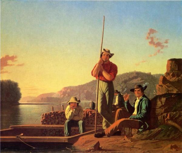 George Caleb Bingham The Wood Boat