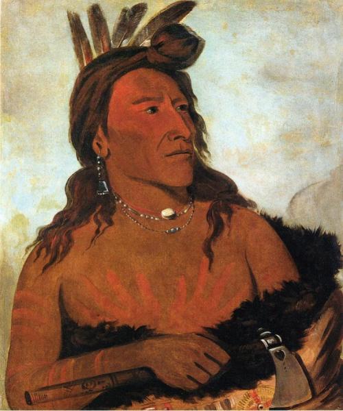 Little Bear, Hunkpapa Brave by George Catlin