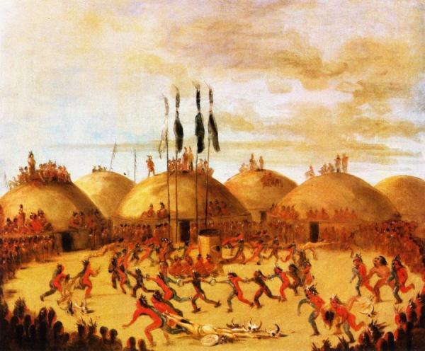 Mandan Dance by George Catlin