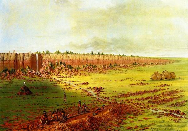 Pipestone Quarry, Coteau Des Prairies by George Catlin