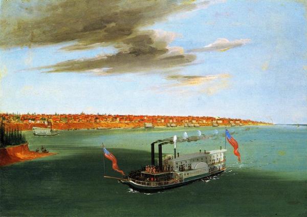 Saint Louis From The River Below by George Catlin