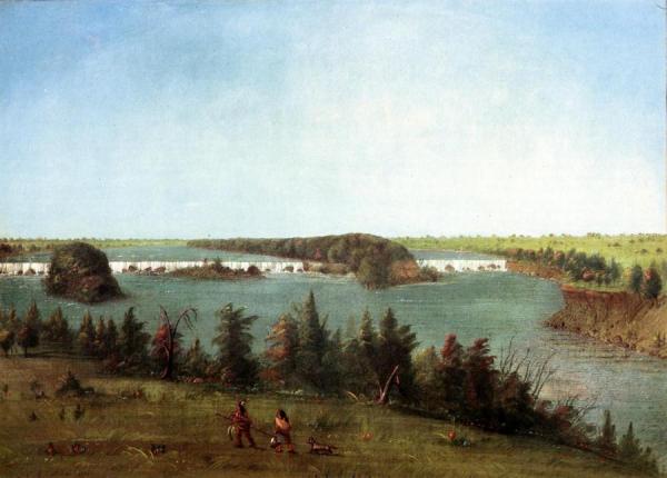 The Falls Of St. Anthony by George Catlin