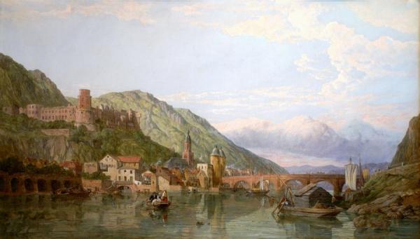 A View Of Heidelberg, 1876 by George Clarkson Stanfield Oil Painting Reproductions