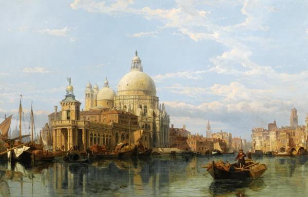 George Clarkson Stanfield Santa Maria Della Salute, Venice