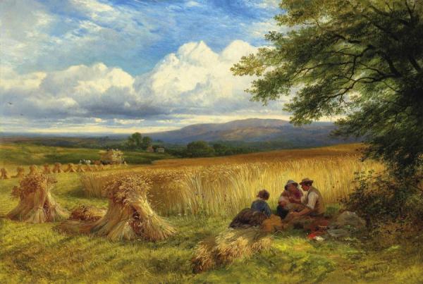 Harvest Rest by George Cole,r.a.
