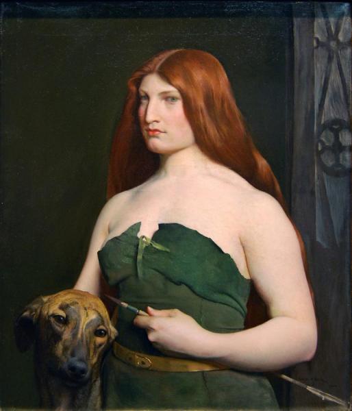 A Celtic Huntress by George De Forest Brush Oil Painting Reproductions