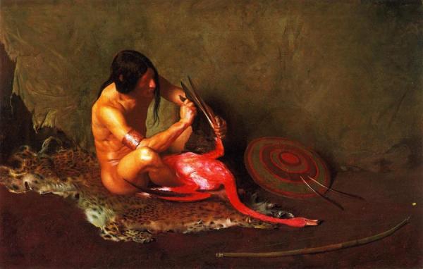 The Shield Maker by George De Forest Brush Oil Painting Reproductions