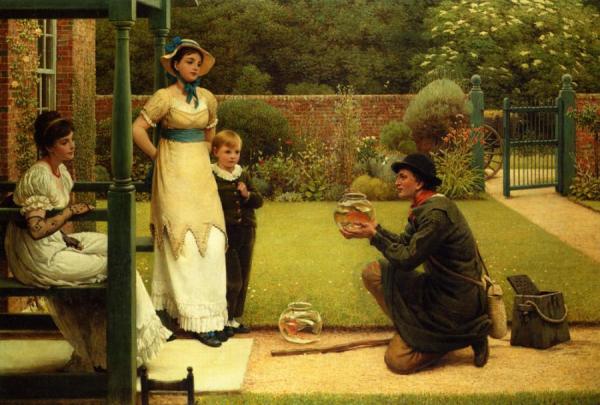 The Goldfish Seller by George Dunlop Leslie